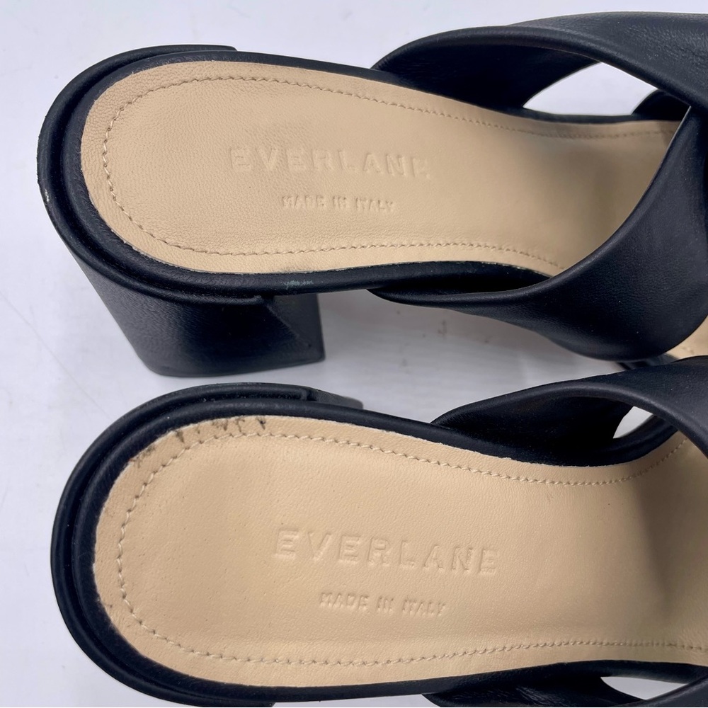 NEW‎ Everlane Black Leather Day Twist Heel in Size 7.5 - Picture 12 of 14